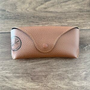 Ray-Ban Brown Leather Sunglasses Case